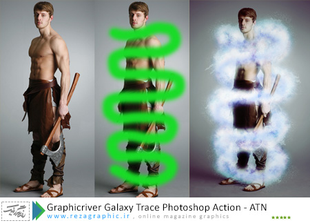 اکشن مسیر اثر کهکشان فتوشاپ گرافیک ریور- Graphicriver Galaxy Trace Action|رضاگرافیک